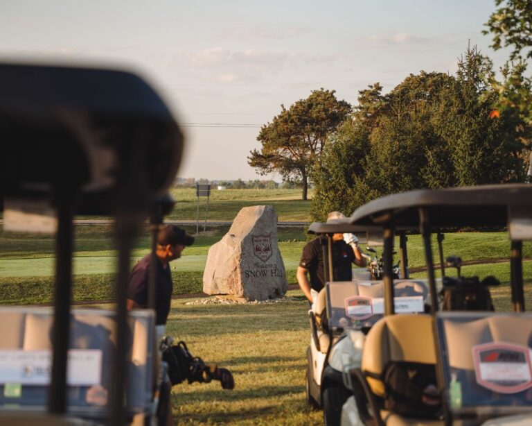 Golf course at sunrise during the ATSG golf outing