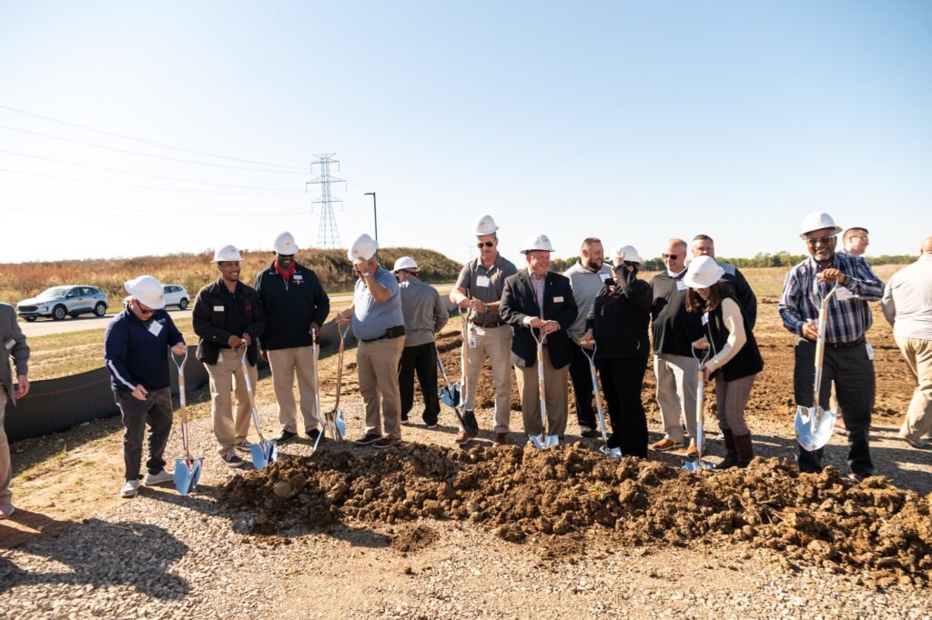 Group at a Coca-Cola groundbreaking ceremony