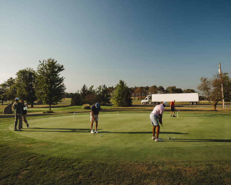Golfers on the course at the ATSG Charity Golf Classic 2025