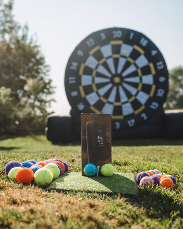 Giant golf dartboard challenge on the course at the ATSG Charity Golf Classic 2025