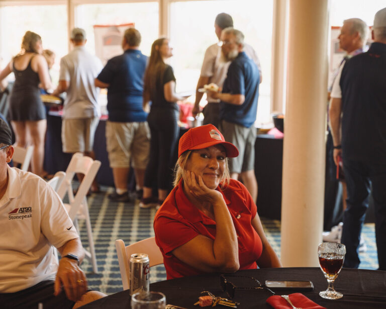 Guests at the post-round reception at the ATSG Charity Golf Classic 2025