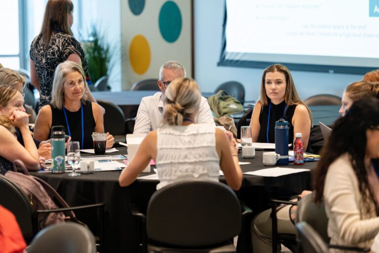Attendees in a roundtable workshop at the 2026 Water Efficiency & Conservation Symposium in Chicago
