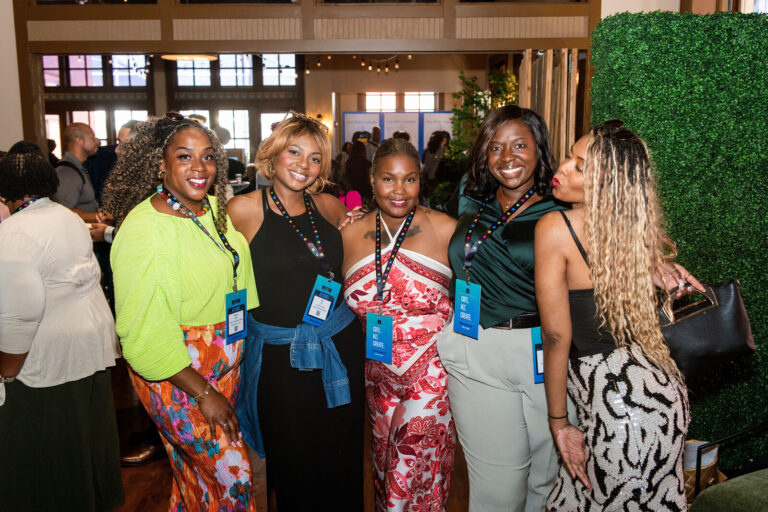 Group of attendees posing at Black Tech Week in Cincinnati