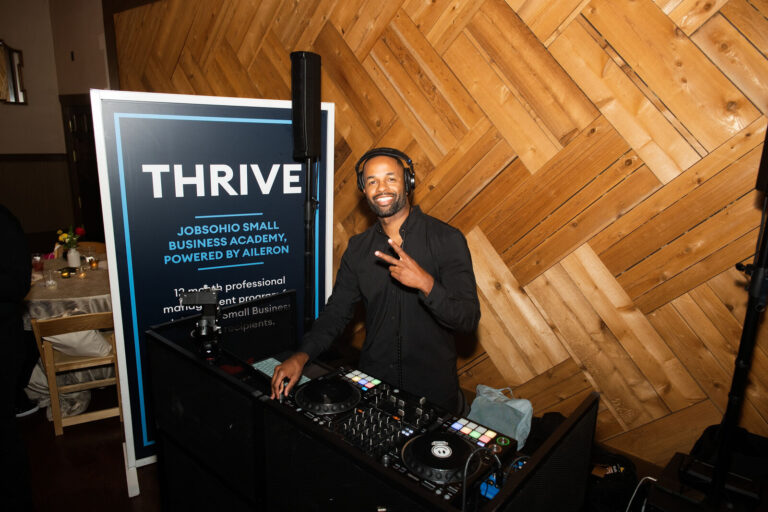 DJ performing at the Black Tech Week event in Cincinnati