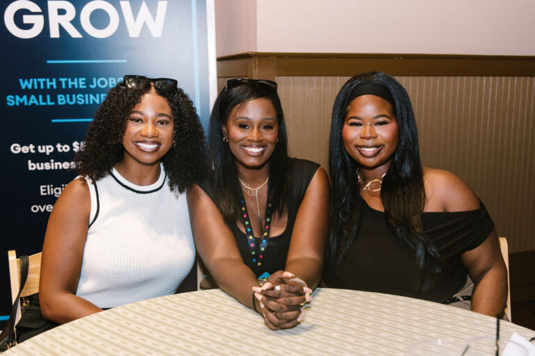 Attendees seated by the GROW banner at Black Tech Week 2026