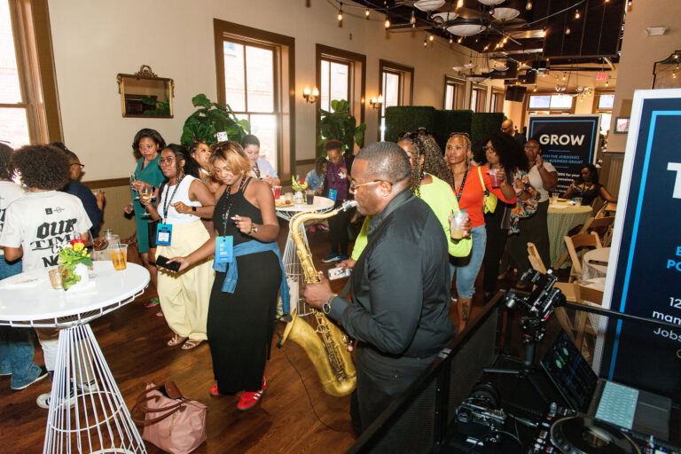 Musician performing for attendees at Black Tech Week 2026