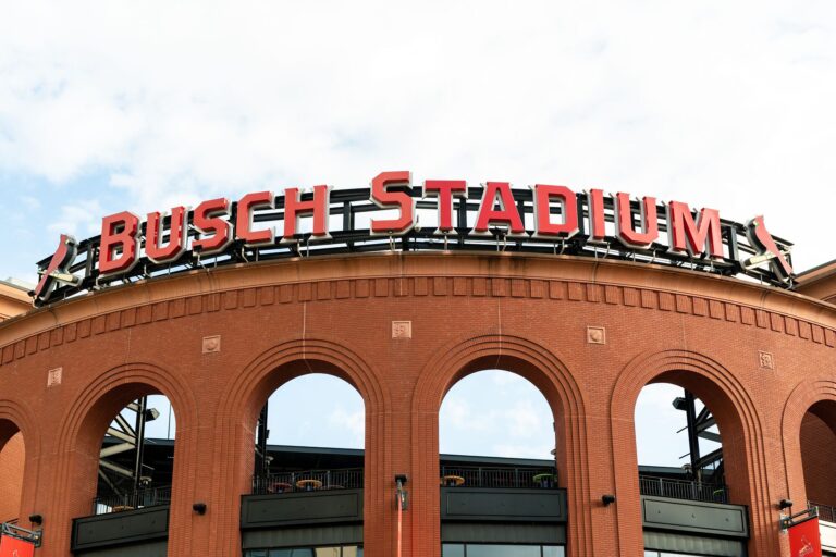Busch Stadium entrance during the IMLS Library Convenings evening event in St. Louis