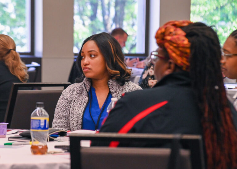 Attendees listening during a LeaderShift session
