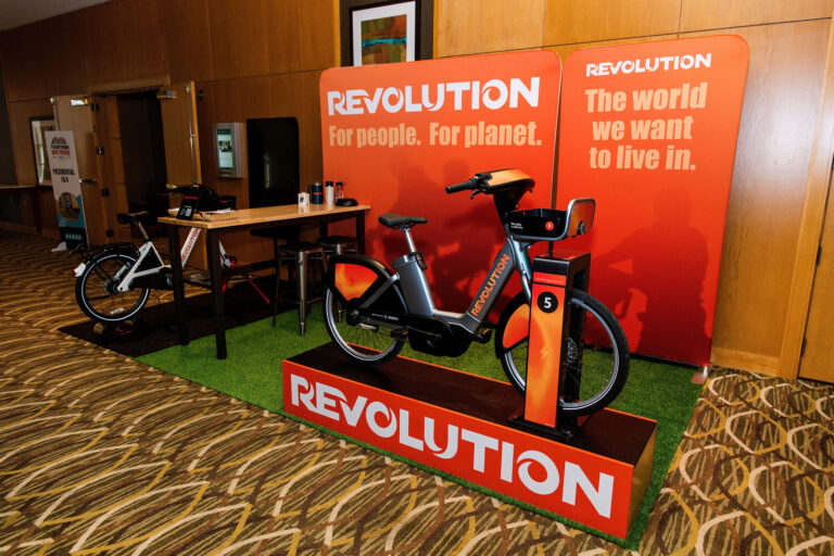 Revolution e-bike exhibit in the NABSA 2026 expo at The Westin Cincinnati
