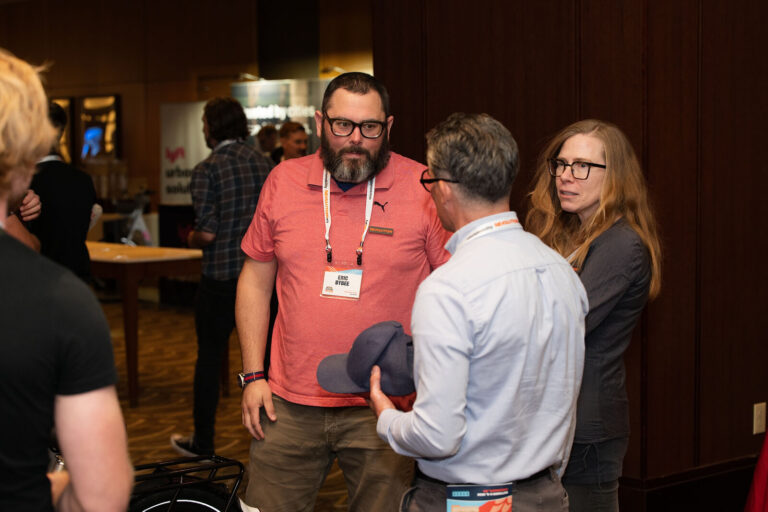 Attendees networking between sessions at NABSA 2026