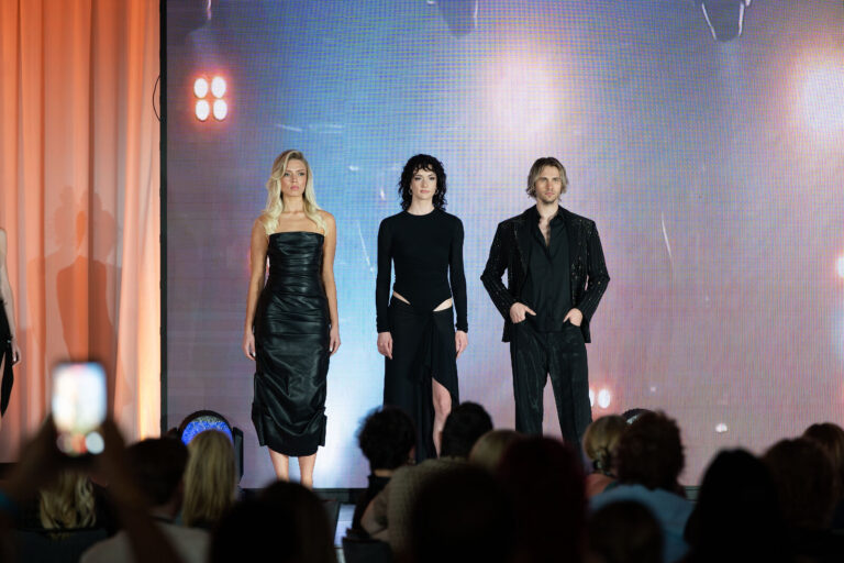 Models on the runway at the Oribe event in Fort Lauderdale
