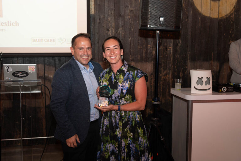 Award presentation at the P&G Baby Care celebration, American Sign Museum Cincinnati