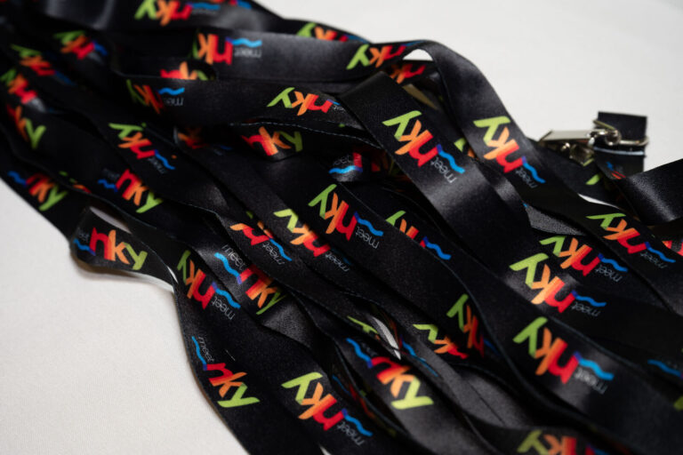 Event lanyards at the Northern Kentucky Convention Center