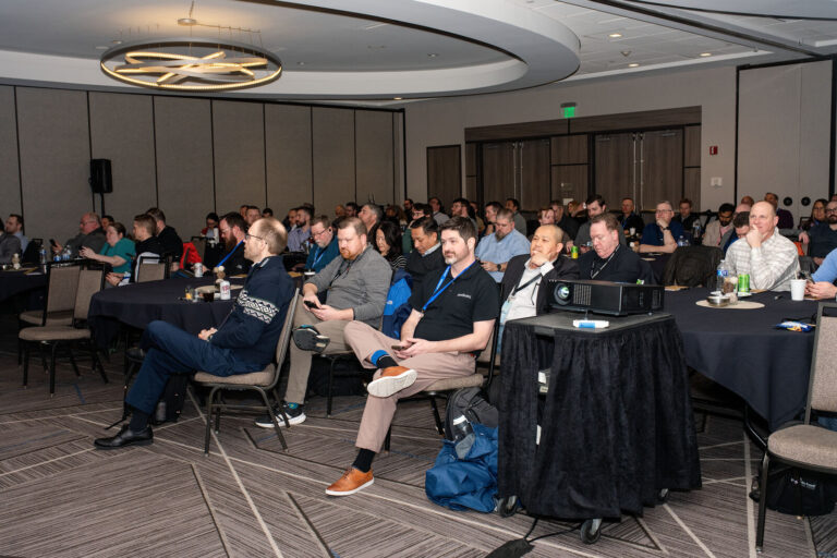 Attendees in the general session at Proofpoint Protect Insights