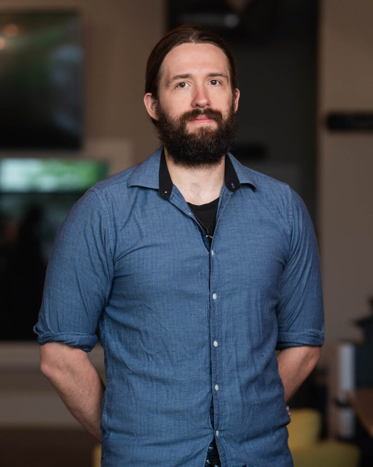 Environmental headshot of a Wendal team member at their office in Covington, KY