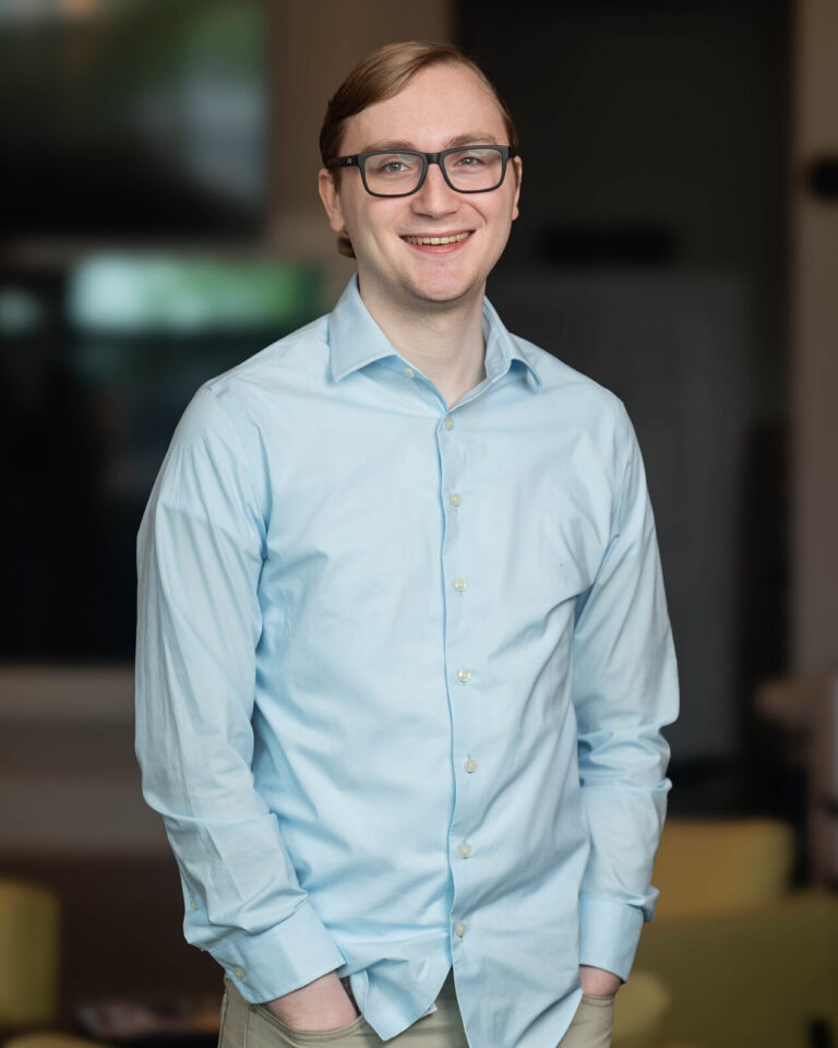 Environmental headshot of a Wendal team member at their office in Covington, KY