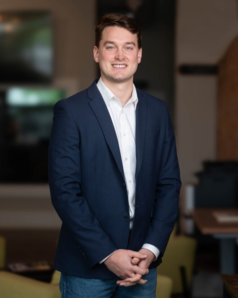 Environmental headshot of a Wendal team member at their office in Covington, KY