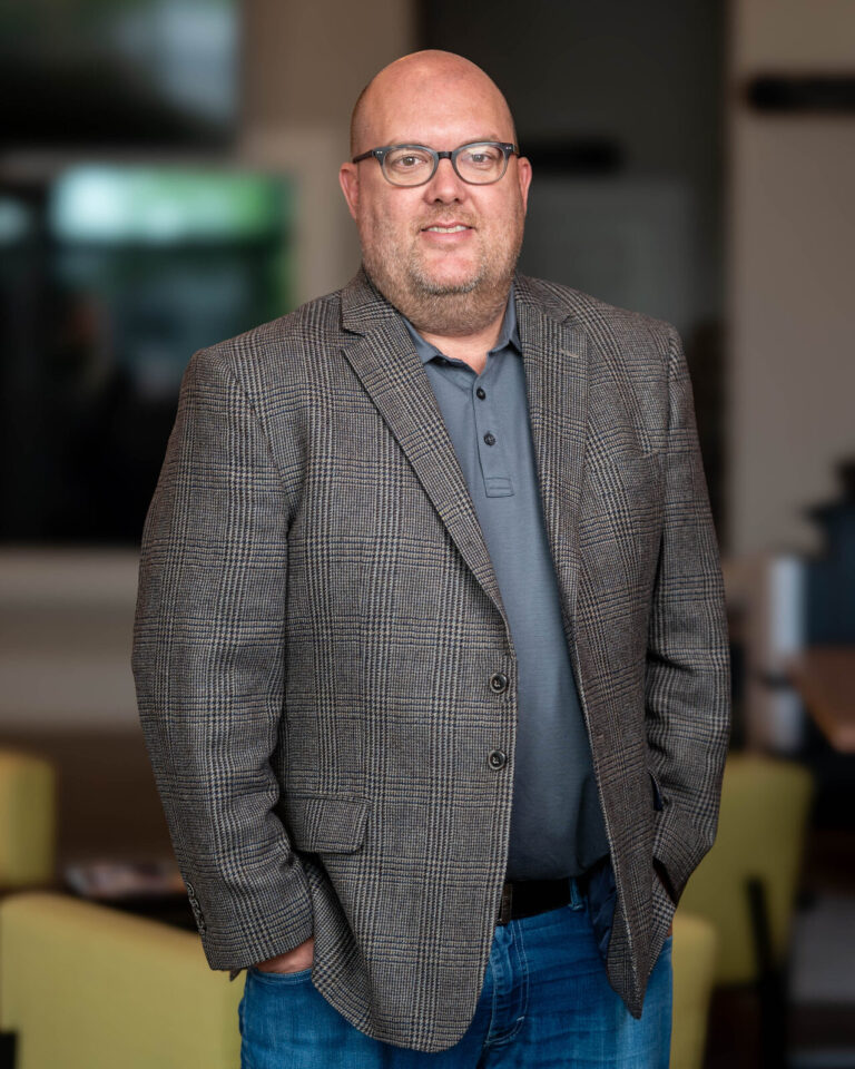 Environmental headshot of a Wendal team member at their office in Covington, KY