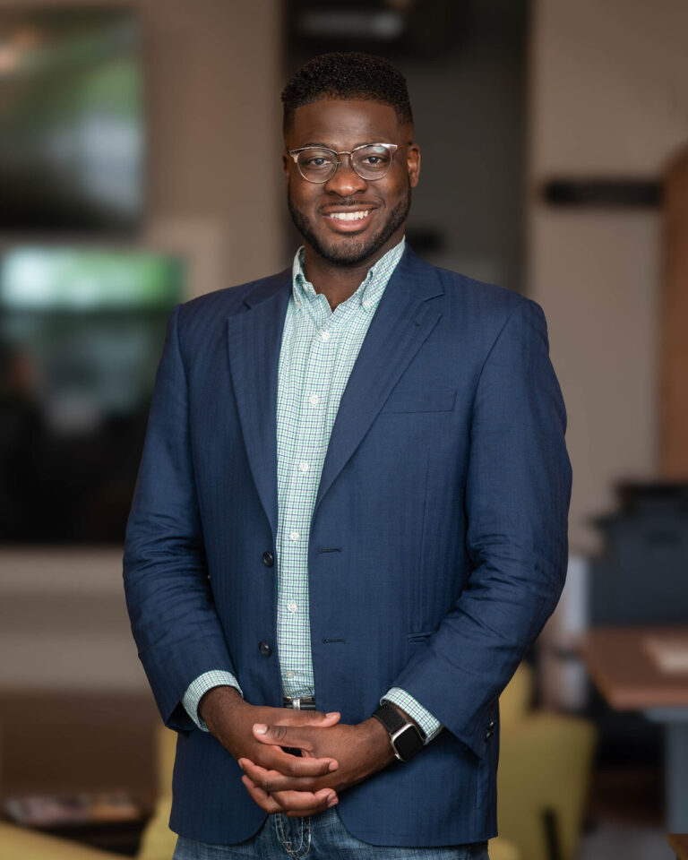 Environmental headshot of a Wendal team member at their office in Covington, KY